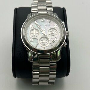 Michael Kors MK 5304 Ladies Watch  Chronograph  Mother Pearl Extra Links Working
